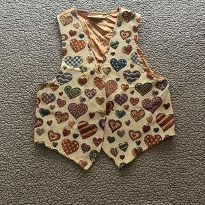 Heart Patterned Kids Vest